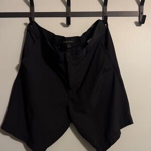 Banana Republic Men's Black Flat Front Shorts